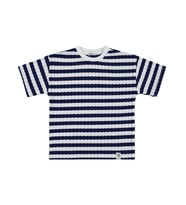 Civil Boys Jakar Çizgili 6-9 Yaş Tişört - Lacivert