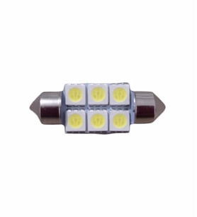 2 Adet 36mm Sofit Led Aydınlatma Tavan Plaka Oto İç Aydınlatma Süper Güçlü Beyaz Işık 