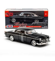 Motomax Siyah 1955 Chrysler C300 1/24 Die Cast Model Araç