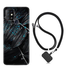 INFINIX Hot 8 9 10 11S Hot 10 Play 10T Kılıf Boyun Askılı Silikon Foid Green 1643