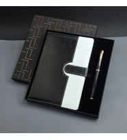pilelistore Siyah Beyaz Tarihsiz Ajanda Defter Kalem Seti