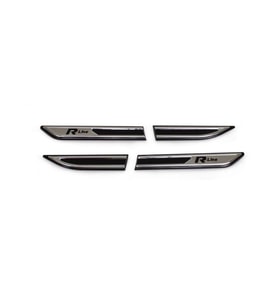 VW Passat B8 Çamurluk Çıtası - Krom+Plastik, Siyah, R-Line (4 Parça)  2015 ve Sonrası, SD