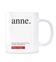 Anne Kelime Anlamı Kişiye Özel Kupa