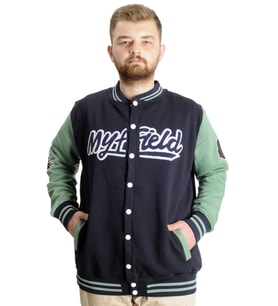 Mode XL Büyük Beden Erkek Kolej Mont My Field 23626 Lacivert