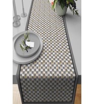 Gri Mutfak Mackenzie Premium Masa Örtüsü Runner RNR226