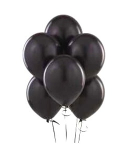 Siyah10 Lu Latex Balon