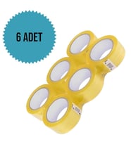 Akrilik Bant 45mm x 100 cm kopmayan bant, koli bandı, taşınma bandı, su geçirmez (Sarı)