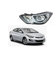 Hyundai Elantra 2014-2015 Mercekli Ledli Far Lambası Ön Far Sol