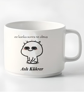 Kişiye Özel Sonra Nolmuş Tasarımlı Porselen Kupa Nescafe Fincanı