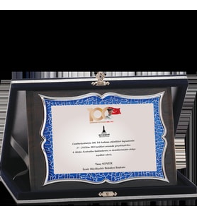 ODAK KUPA - Ahşap Plaketler - PL-035-M B - 15x20 cm