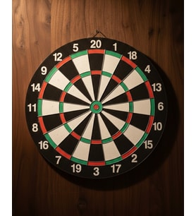 15 İnç Dart Tahtası Seti Dayanıklı Yapı 4 Metal Dart Oku