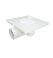 Gama Plastik Kapaklı Yer Süzgeç 15x15 (Beyaz)