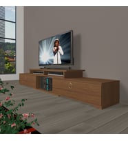 Decoraktiv Flex 130 Mdf Gold Tv Ünitesi Tv Sehpası - Naturel Ceviz
