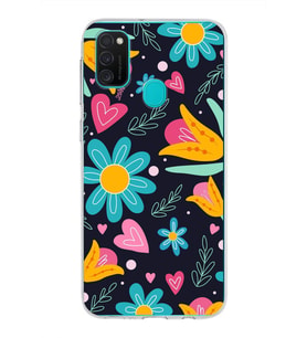 PrintiFy Samsung Galaxy M21 ile Uyumlu 1mm Slim Fit Retro Colors 1 Baskılı Şeffaf  Kılıf