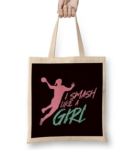 Girl Handball Player Handballer Ball Sports Coach Trainer Bez Çanta Uzun Saplı
