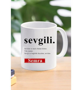 sevgili özel tasarım kupa bardak