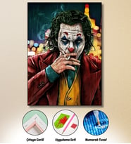 HONDEP Joker Elmas Boyama Seti 40x50 cm – Karizmatik Film Temalı Hobi Seti, Parlak Taşlı Diamond Painting Tablo