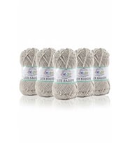 Mlvx Örse Lux Kadife El Örgü İpi Kod/Renk 03228 TAŞ 100 gr 130 mt-5 adet