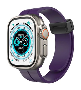 Apple Watch 42mm Kr412 Elegance Stylısh Kordon (SAAT DEĞİLDİR) - Derin Mor