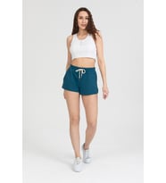 Twenty3 Kadın Beli Lastikli Basic Kısa Cepli Şort (İndigo)