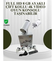 Mey İthalat® Portatif 4K Projeksiyon – 4.000 Uygulama, Kablosuz Yansıtma Bluetooth 5.0