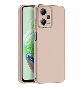 Note 12 5G Kılıf Nano İçi Kadife - Pudra