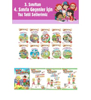 3.Sınıftan 4.Sınıfa Geçenler İçin Ata Tatilde Seti +10 lu Hikaye Seti 4