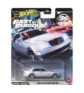 Hot Wheels Premium Fast & Furious 25. Yıl Mercedes-Benz 500 Sel 1:64 Diecast Model Araba