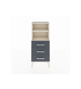 Arges Komodin 2 Raflı 3 Çekmeceli 44x30x106 Aytaşı-Antrasit
