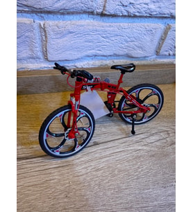 Bisiklet Severlere Özel Metal Mini Bisiklet Oyuncak - Hareketli Pedal ve Tekerlekli Dekoratif Bisiklet Maketi-1:10 Ölçekli Diecast Oyuncak & Masa Üstü Dekoratif Obje (Kırmızı / Mavi / Sarı)