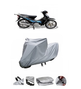 Arora AR 100-7  Gri Motosiklet Brandası ARKA ÇANTA UYUMLU DEĞİLDİR
