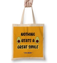 Smile Quotes Happy Love Gift Bez Çanta Uzun Saplı