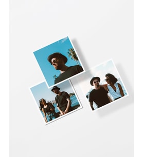 Kişiye Özel 6 Adet Mini Kare Foto Magnet – Laminasyon&PVC Kaplama (Şeffaf)