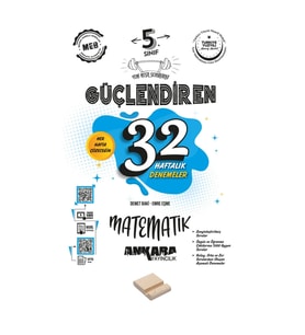 5. Sınıf Güçlendiren 32 Haftalık Matematik Kazanım Denemeleri ve Telefon Standı