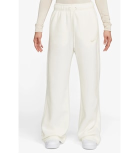 Nike Sportswear Plush Pack Wide Legs Womens Pant.Bol Kesim Geniş Paça Kadın Peluş Eşofman Altı Krem