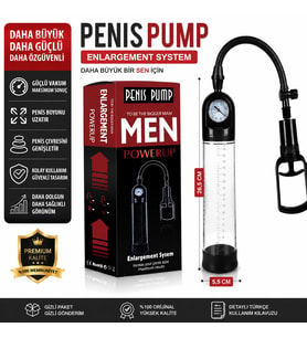 Premium Güçlü Vakumlu Manuel Penis Pompası Basınç Göstergeli