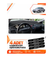 MITSUBISHI LANCER (2003-2006) Uyumlu Ön Torpido Koruma Kılıfı Halısı - Siyah Gri