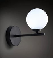 Astrid Camlı Modern Duvar Aplik 3254-W14-3G-AX (Siyah)