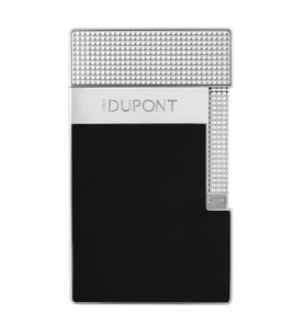 S.T. Dupont Siyah Gümüş Tek Torch & Soft Flame Masa Tipi Puro Çakmağı T20101