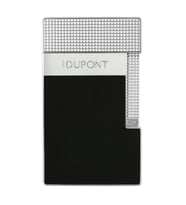 S.T. Dupont Siyah Gümüş Tek Torch & Soft Flame Masa Tipi Puro Çakmağı T20101
