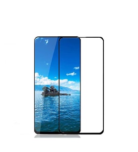 Huawei P Smart Pro 2019 Temperli Cam Full Ekran Koruyucu (Siyah)