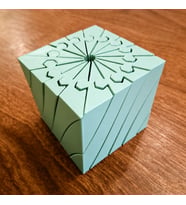3D Baskı Twisting Küp - Mekanik Dönen Bulmaca Küpü-Mint