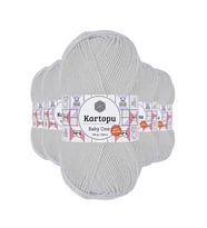 Northcity Baby One Tüylenmeyen El Örgü İpi 5'li Set - Alaska Gri K992