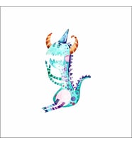 Sevimli Uzaylılar Sticker 7 Duvar Sticker 30x25 CM