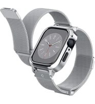 Spigen Apple Watch 41mm (Seri 9/8/7) Kılıf & Kordon Kayış Metal Fit Pro Silver - ACS04586 Outlet
