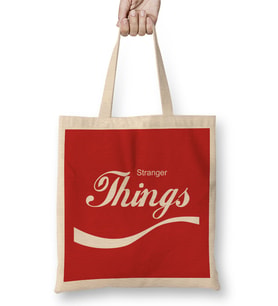 Stranger Things Coca Cola Bez Çanta Uzun Saplı