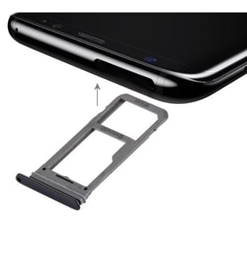 Samsung Galaxy S8+ Plus Sim Hafıza Kart Okuyucu-siyah