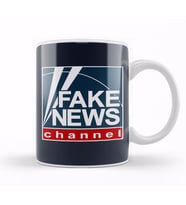 Fake News Channel Fox News Logo Kupa Bardak Porselen