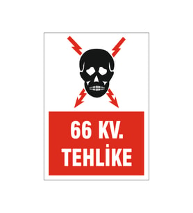 10,5 Kv. Teklike, isg uyarı levhası