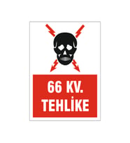 10,5 Kv. Teklike, isg uyarı levhası